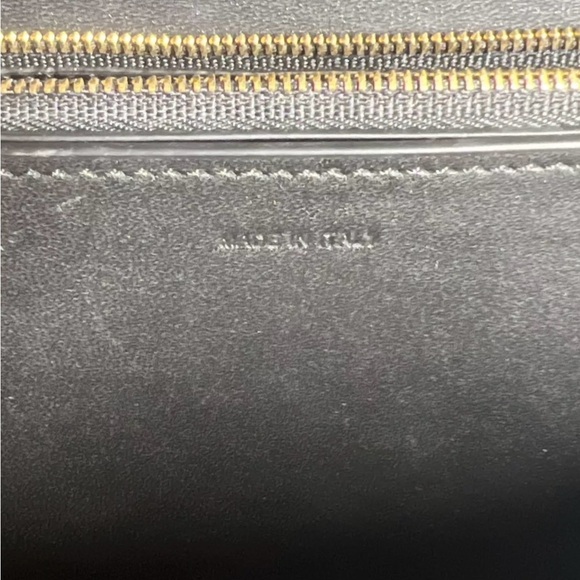 CELINE Shoulder Bag Crossbody Convertible Black Leather - Picture 10 of 16